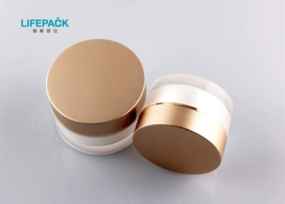 Acrylic Double Wall Cream Storage Jars 20g 30g 50g Capacity For Beauty Cream