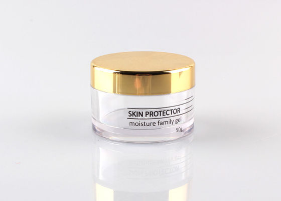 50g Clear Glass Round Cosmetic Jar With PE Material Lids φ63mmx42mm Size