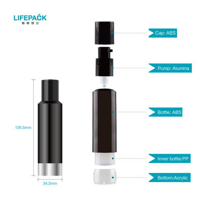 Cosmetic Packaging Plastic Airless Bottle 35ml Universal Skincare Spray Bottle