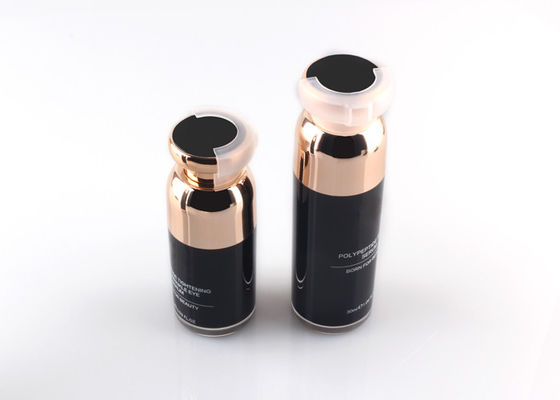 包むアクリルの帽子のローションのびん旅行サイズの圧搾は空気のないタイプをびん詰めにします