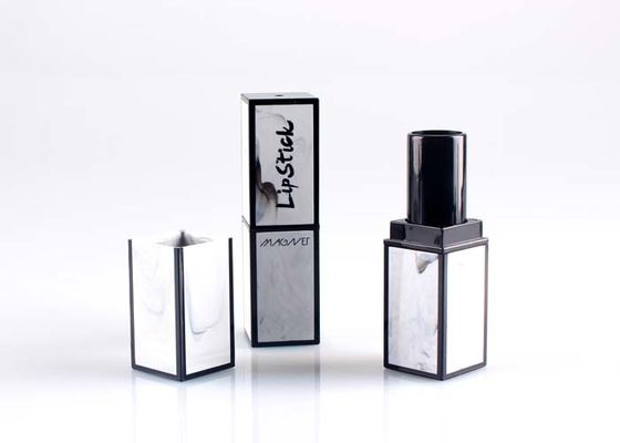 白くおよび黒い空の口紅の容器/正方形のタイプ リップ・クリームの管